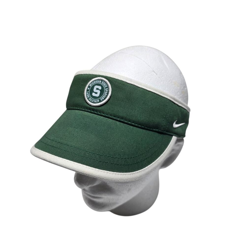 Nike Michigan State Spartans Women's Visor Hat Strap Back NCAA College Green